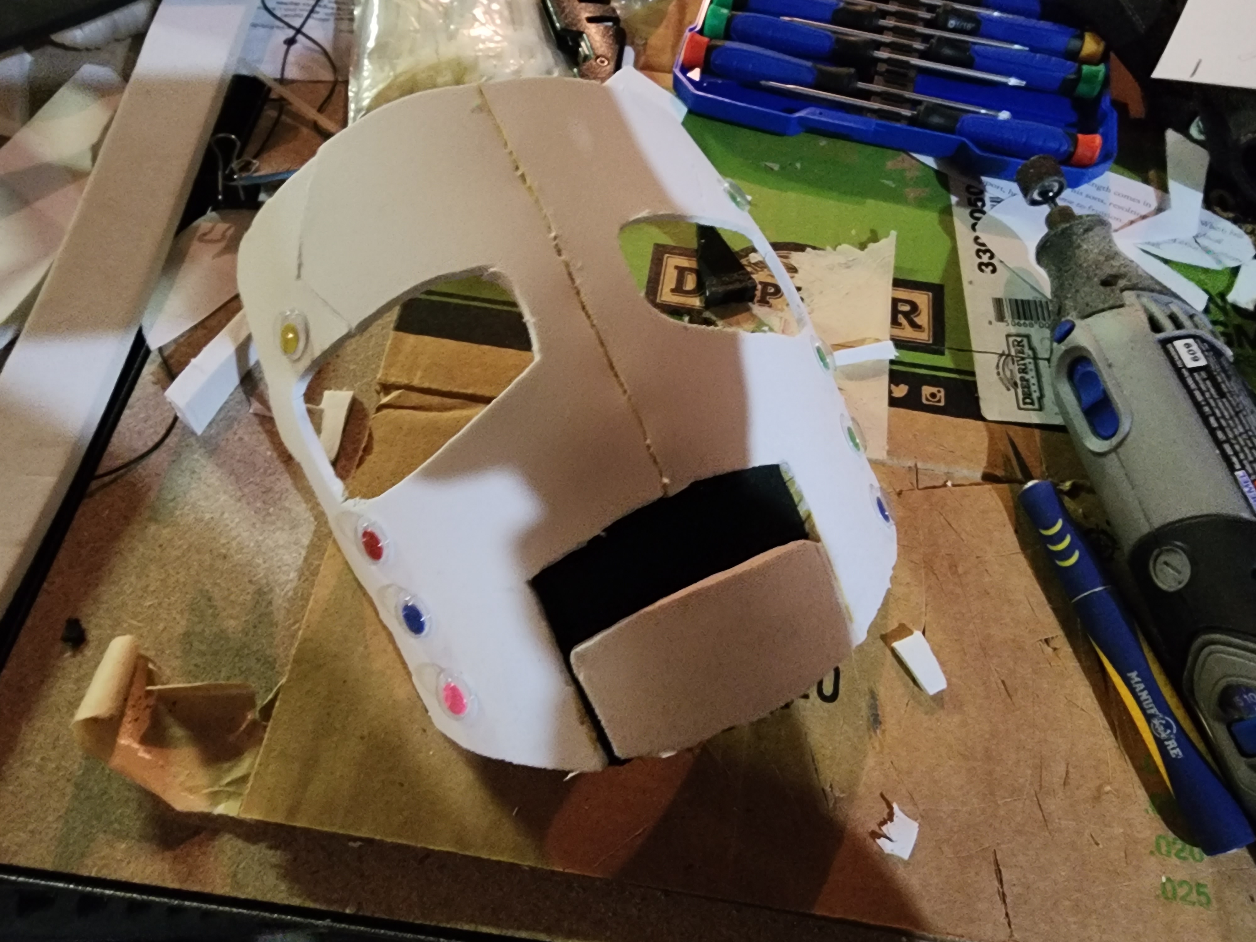 Foam construction after making my own template