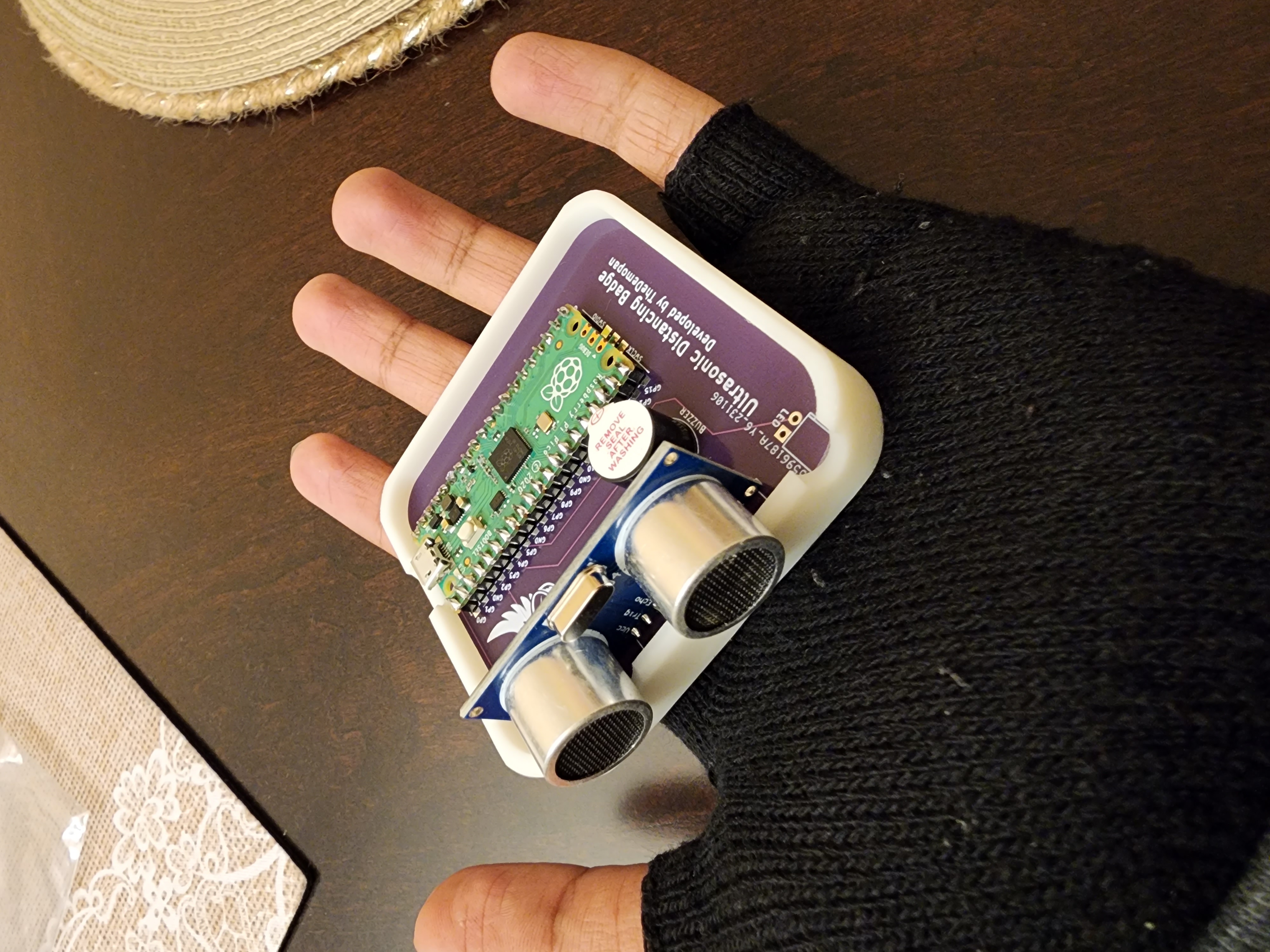 All parts joined together, soldered and glued